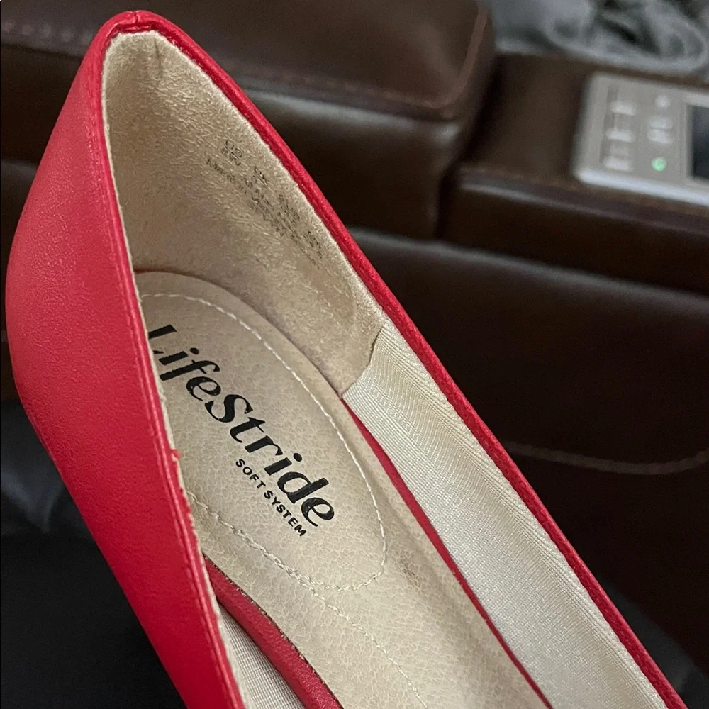 Life Stride Women's Bold Red Heels - Picture 5 of 6